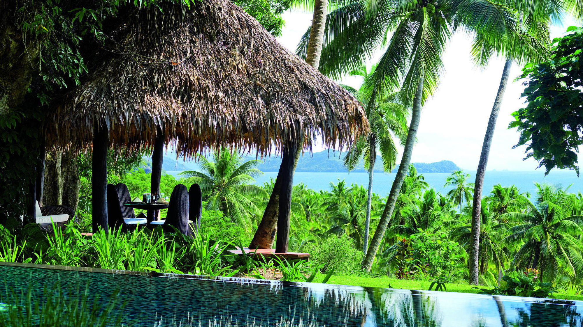 Laucala Island. Fiji Hotel Restaurant foto